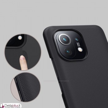 Nillkin Frosted shield plastikinis dėklas - juodas (Xiaomi Mi 11) Nillkin Frosted shield plastikinis dėklas - juodas (Xiaomi Mi 11)